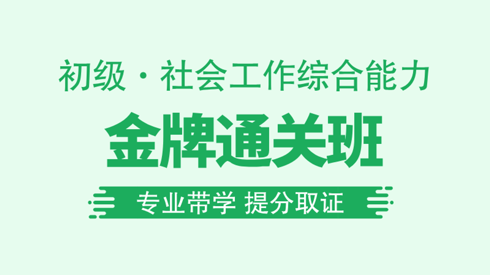 【初级|综合】金牌通关班